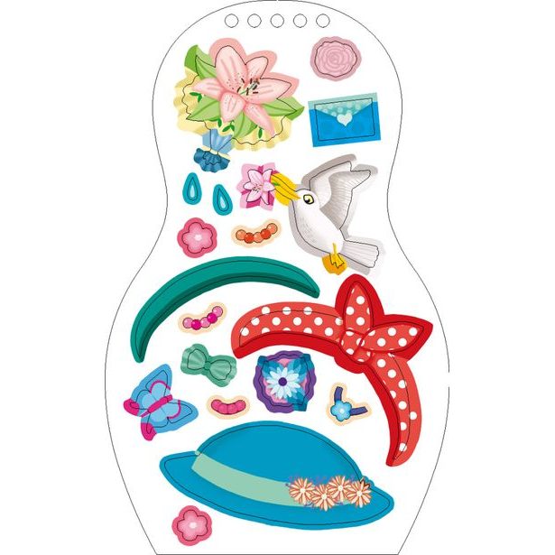 Oblékáme maďarské panenky SÁRA – Omalovánky Baagl