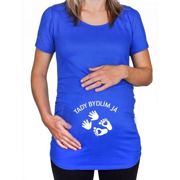 Těhotenské tričko - Tady bydlím já