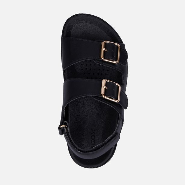 Černé dívčí sandály Geox Foammentera