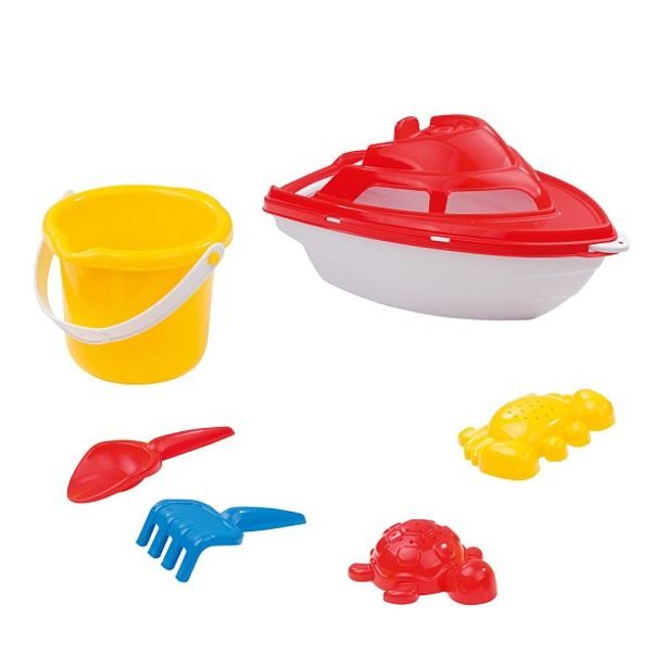 DOLU Hračky na písek - sada jachta, 6ks