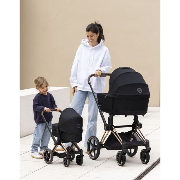 Kočárek Cybex Black 3 v1 pro panenky 36-42 cm