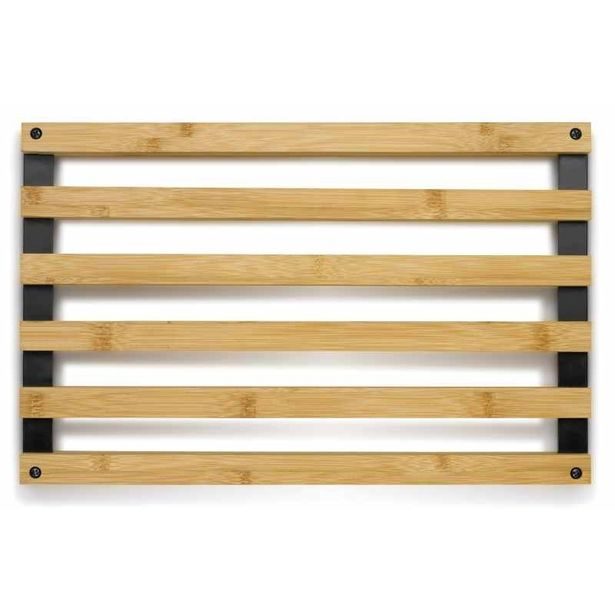 KELA Podložka Kiril 38x24 cm bambus černá KL-12596