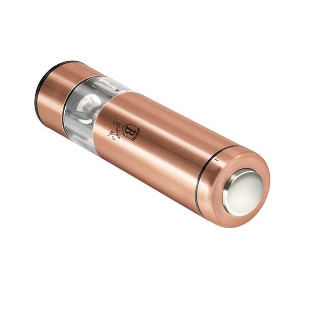 BERLINGERHAUS Mlýnek na pepř a sůl elektrický Rosegold Metallic Line BH-1906