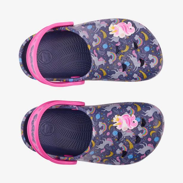 Coqui dětské sandály LITTLE FROG 8701 Navy/fuchsia unicorn+amulet