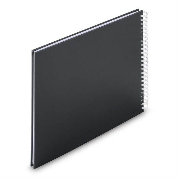 Hama album klasické spirálové FINE ART 36x32 cm, 50 stran, nová černá, bílé listy
