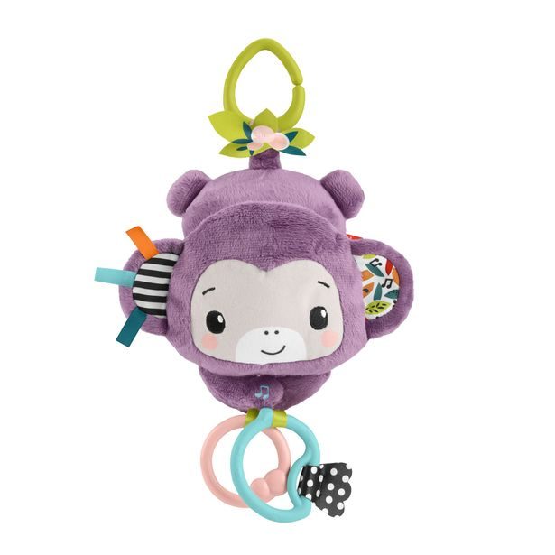 Fisher Price ZÁVĚSNÁ FIALOVÁ OPIČKA SE ZVUKY