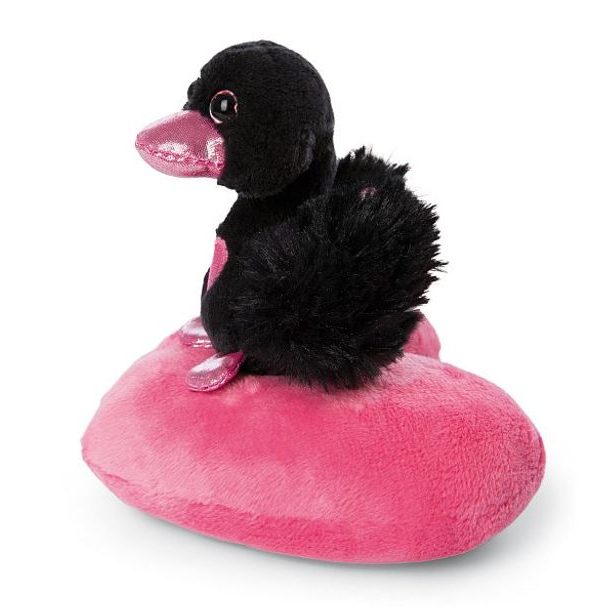 NICI NICI plyš Love Černá labuť se srdíčkem 10cm, GREEN