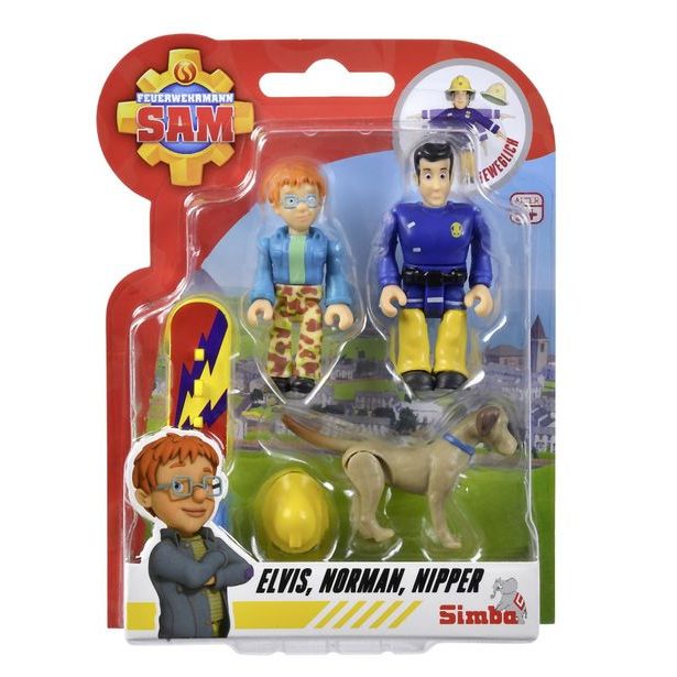 Požárník Sam 2 Figurky a zvířátko, 4 druhy