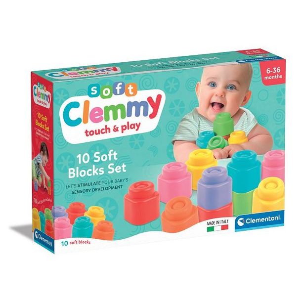 CLEMENTONI Clemmy - měkké kostky, 10ks