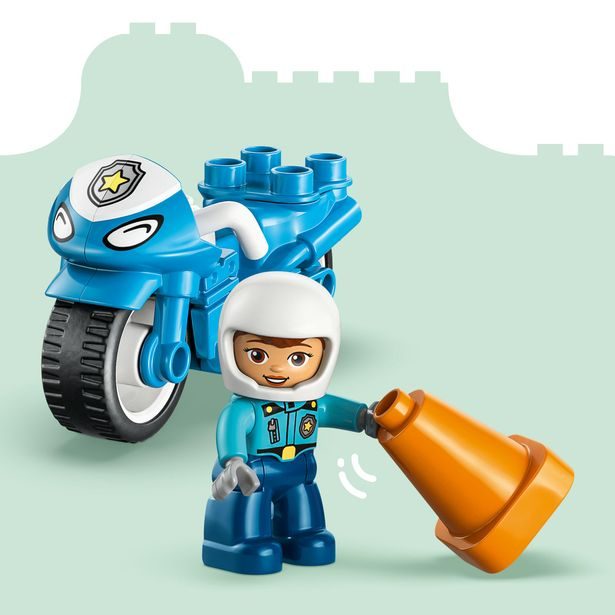 Modrá policejní motorka
