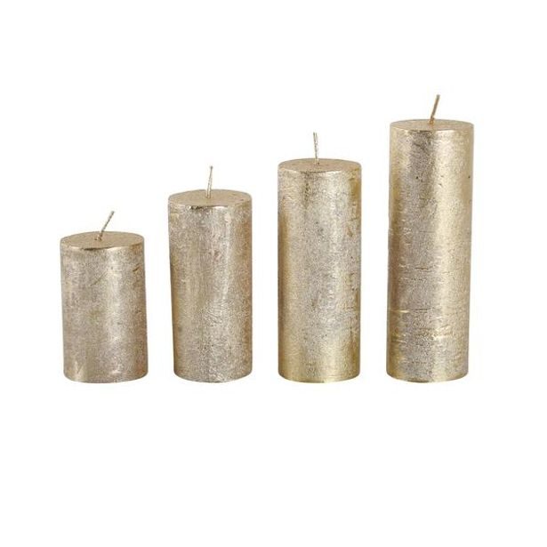 Provence SVÍČKY ADVENTNÍ 4KS, ZLATÉ_hamashop