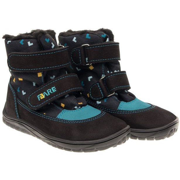 FARE BARE dětské zimní nepromokavé boty - Černé