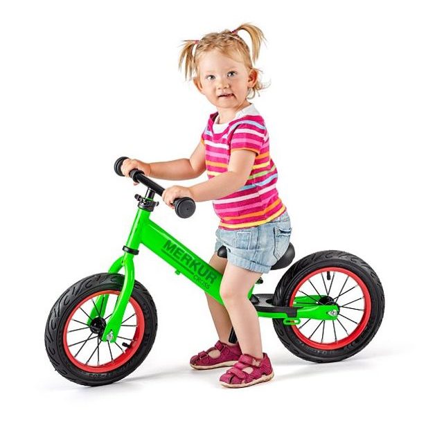 Odrážedlo CROSS zelené s bantamy, kovové