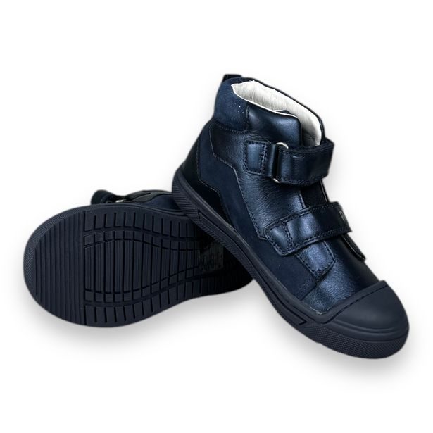 Dětské kožené boty, Ponte20 - Tmavě modré