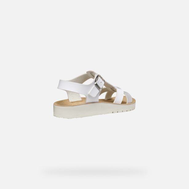 Bílé dívčí sandály Geox Sandal Costarei Gi