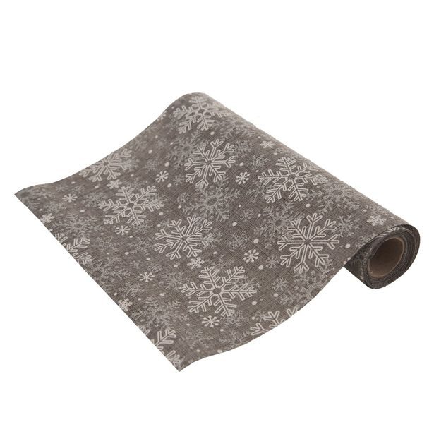 Ubrus-běhoun polyester VLOČKA 250x28 cm