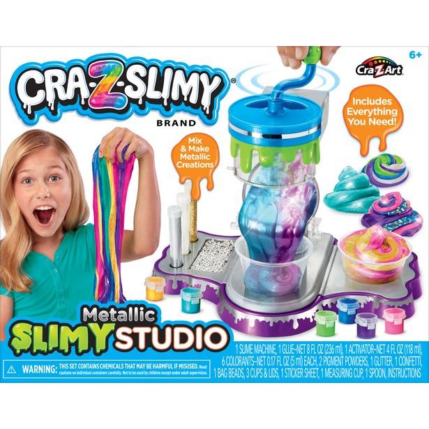 Cra-Z-Slimy Továrna na výrobu slizu - metalické barvy