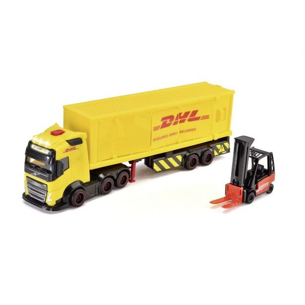 DHL nákladní auto Volvo FH 16 s vysokozdvižným vozíkem 35 cm