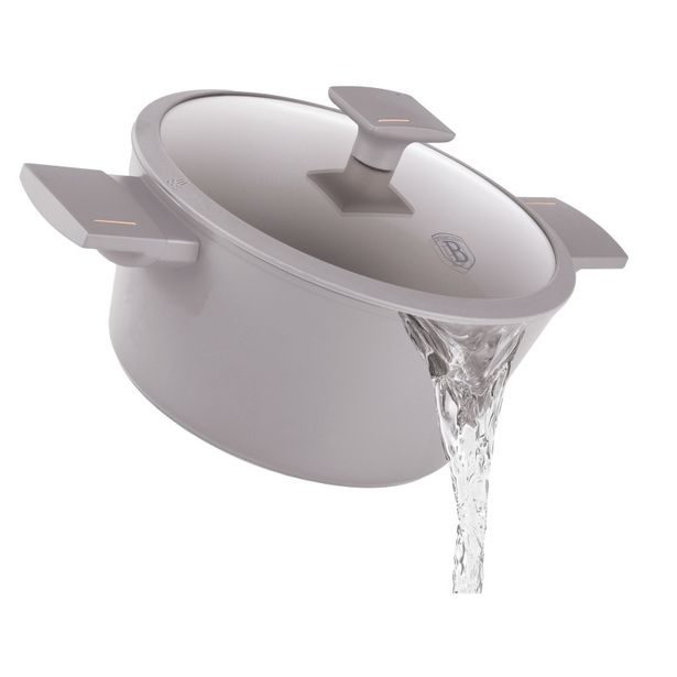 BERLINGERHAUS Kastrol s titanovým povrchem a poklicí 28 cm Taupe Collection BH-8102