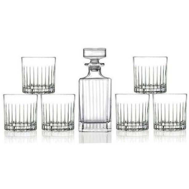 karafa 0,75l+sklen. 313ml, 6ks, RCR TIMELESS, whisky, DB