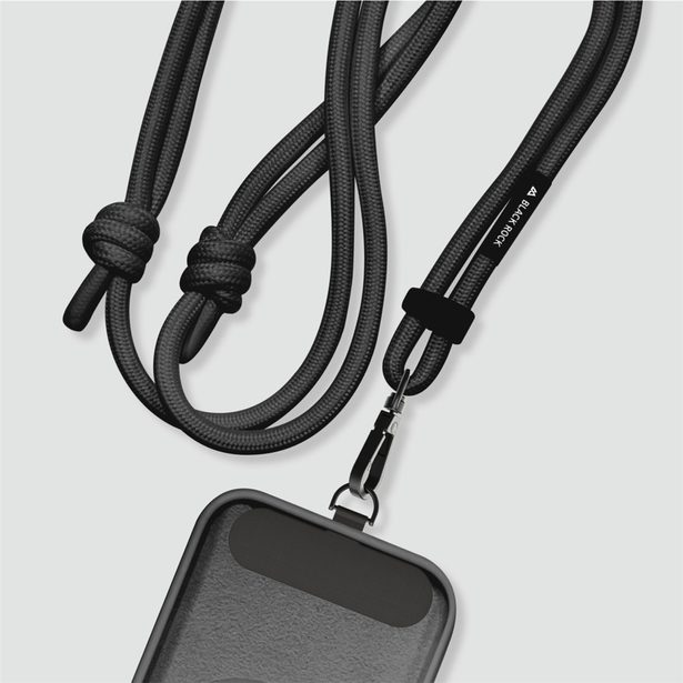 Black Rock Universal Lanyard, šňůrka na mobil, s karabinkou, 30-60 cm, černá