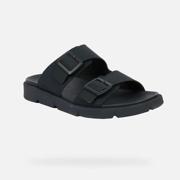 Černé pánské sandály Geox Xand 2S