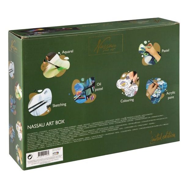 Kreativní dřevěný kufřík 103 ks