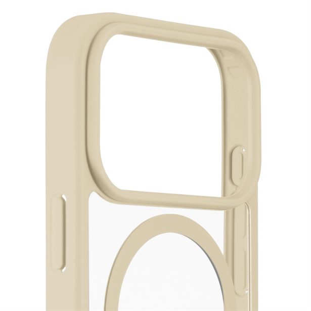 Hama Frame Protect, kryt pro Apple iPhone 17 Pro, magnetický, průhledný/béžový