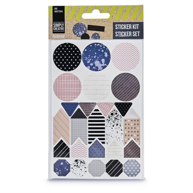 Hama samolepky pro kreativní tvorbu II, různé motivy, balení 54 setů (cena je uvedená za 1 set)