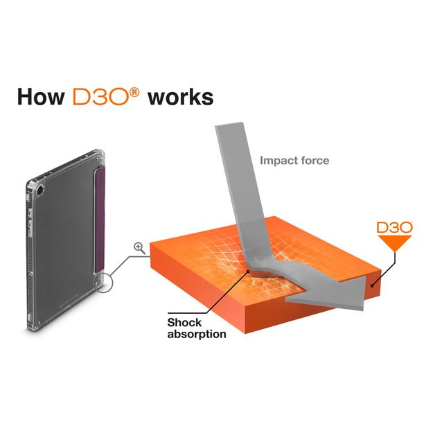 Hama Extreme Protect, pouzdro pro Samsung Galaxy Tab A9+ 11", licence D3O®, bordó/průhledné