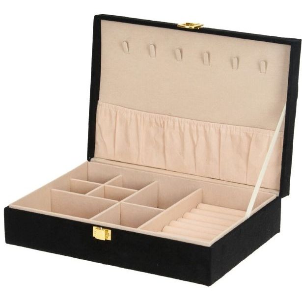 HOMESTYLING Šperkovnice 28x19 cm černá KO-HZ1810080