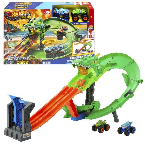 HW MONSTER TRUCKS dráha dračí zkáza