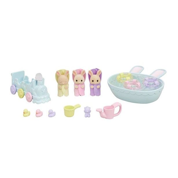 Sylvanian family Koupel trojčat králíčků