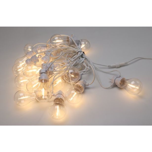 PROGARDEN Světelný řetěz LED PARTY 20 žárovek bílý KO-LE2200270