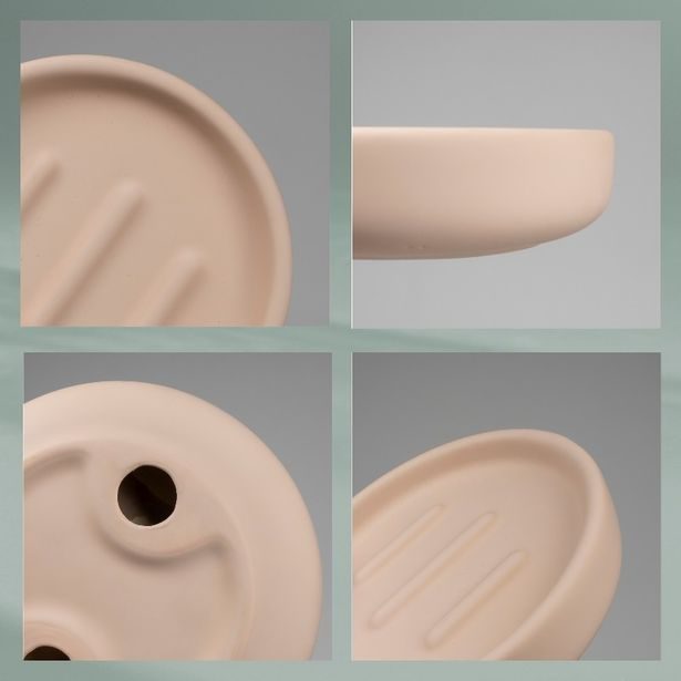 KELA Miska na mýdlo Sana bílá béžová KL-23949