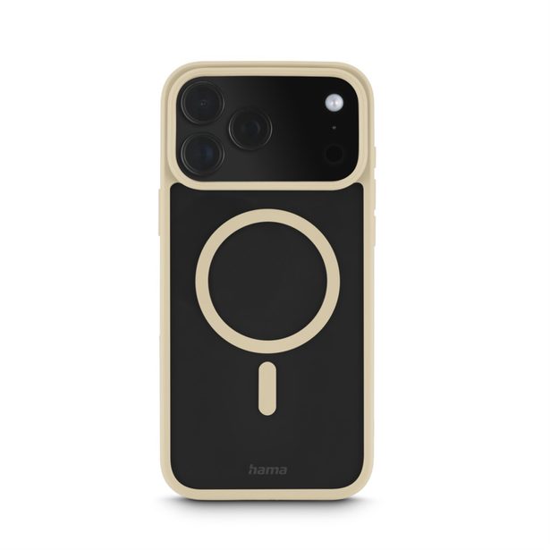 Hama Frame Protect, kryt pro Apple iPhone 17 Pro Max, magnetický, průhledný/béžový
