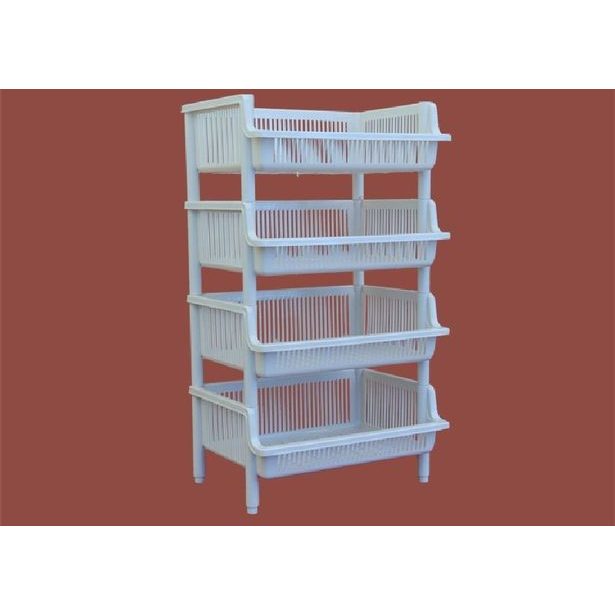 regál 1ks 39,5x29x17cm stohovací, MIX barev, plast