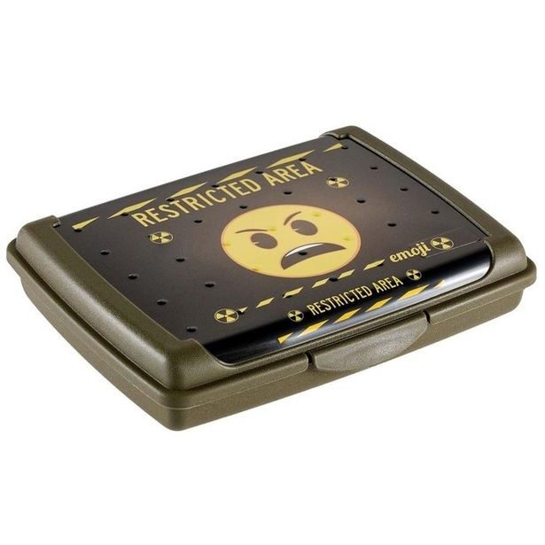 box 0,5l CARLA, RESTRICTED, 17x13x 3,5cm, svačin., na tužky, plast