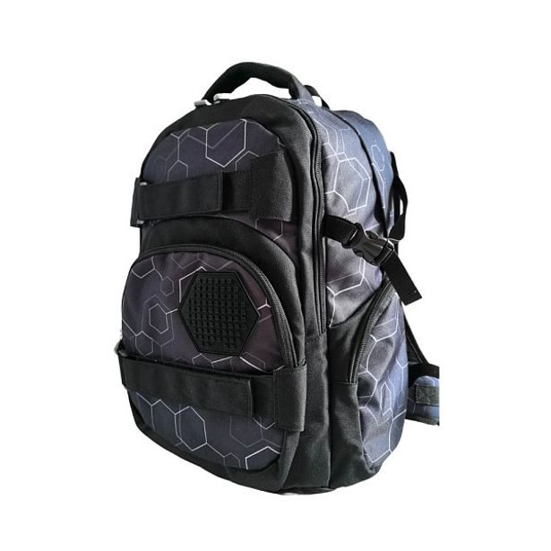 PIXIE CREW PIXIE CREW Studentský batoh, černá, Hexa, 100 pixelů mix