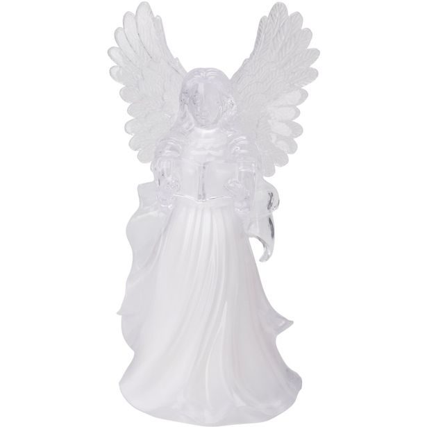 HOMESTYLING Vánoční dekorace anděl svíticí 30 cm barevný KO-AX5351050knih