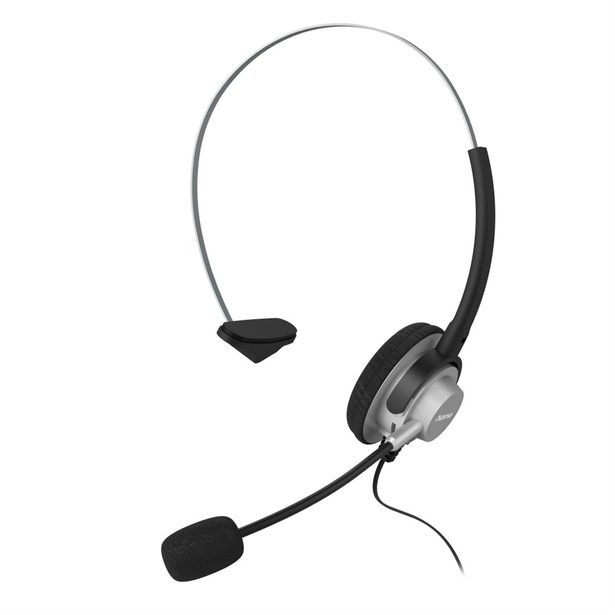 Hama On-ear headset pro bezdrátové telefony, mono, jack 2,5 mm, kabel 1,2 m