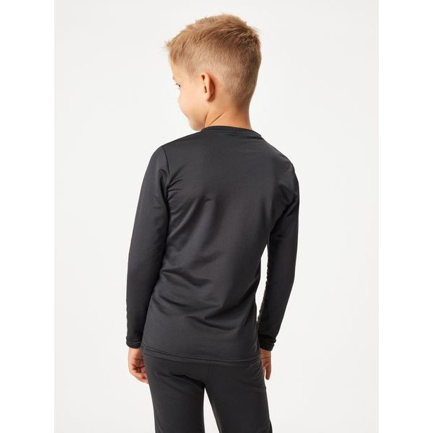 Unuo Dětské termo triko s dlouhým rukávem, Černá
