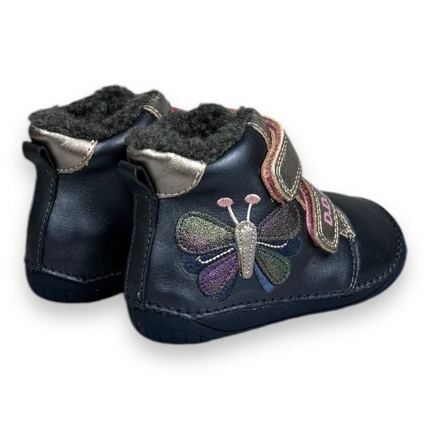 DDstep dětské zimní barefoot boty - Motýl