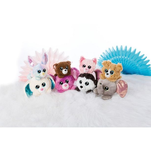 NICI Glubschis plyš Zajíček Rainbow Candy ležící, 15 cm