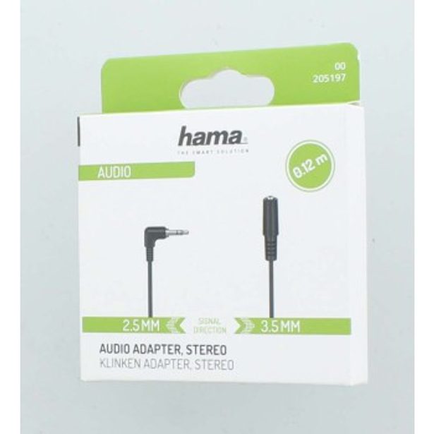 Hama redukce jack 3,5 mm na 2,5 mm vidlici, stereo