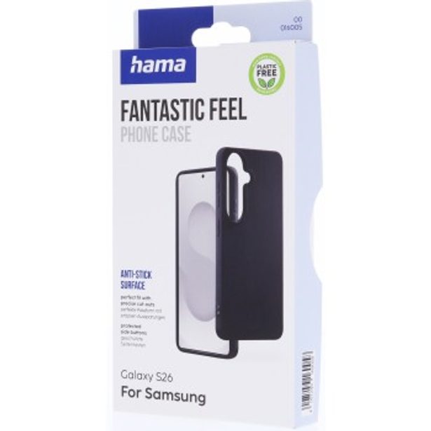 Hama Fantastic Feel, kryt pro Samsung Galaxy S26, hebký povrch, černý