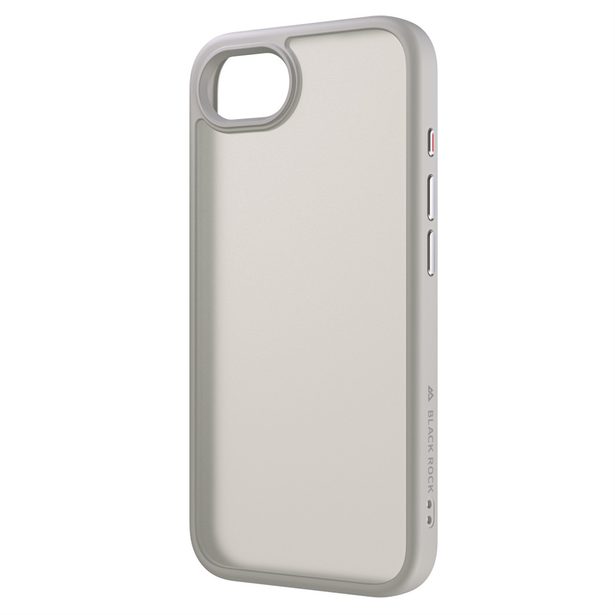 Black Rock Hybrid Case, kryt pro Apple iPhone 16e/17e, matný, poloprůhledný pískový