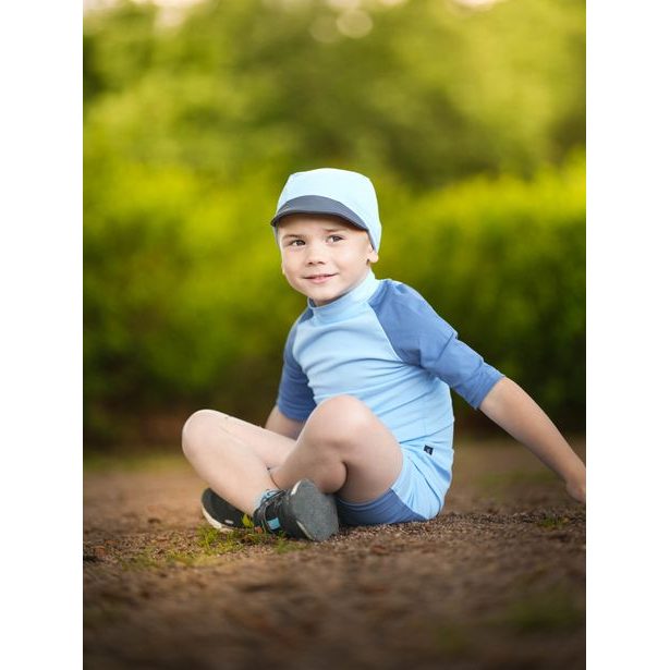 Unuo, Dětské plavky s UV ochranou 50+, Modrá