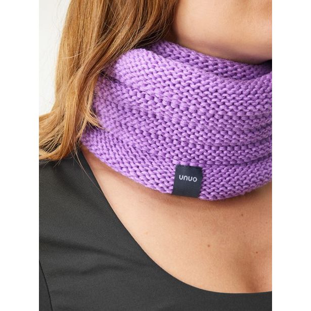 Unuo Nákrčník pletený Wrap, Lila