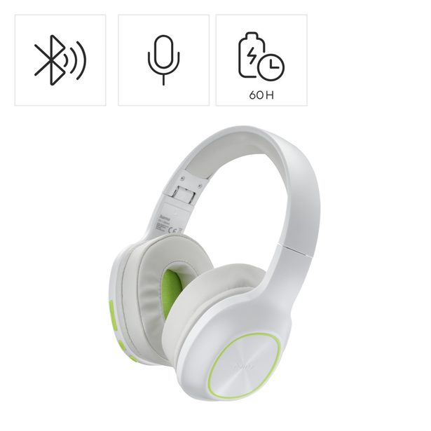Hama Bluetooth sluchátka Spirit Calypso III, uzavřená, bílá